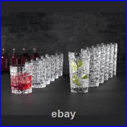 Nachtmann Bossa Nova 12-Piece Mixed Drinkware Set, 6 Long Drink Glasses -Clear