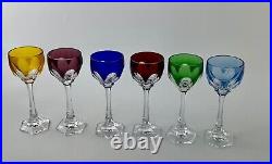 Nachtmann Crystal Cut To Clear Bohemian Cordial Drinking Glasses set of 6