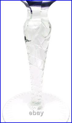 Nachtmann Set Of 6 Cordial Wine Glasses Traube Cut To Clear Mixed Colors 7 3/4