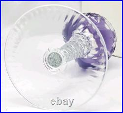 Nachtmann Set Of 6 Cordial Wine Glasses Traube Cut To Clear Mixed Colors 7 3/4