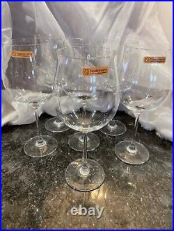 Nachtmann crystal wine glassware (signed) drinkware set (6)