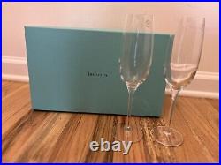 Never Used Tiffany & Co Champagne Flutes, Set of Two