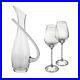 New Crystal Carafe Decanter Jug & Wine Glasses Set with Swarovski Crystals