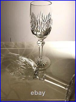 New Fluted Champagne Glasses KIMBERLY Pattern by Waterford Crystal (Set of Two)