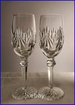 New Fluted Champagne Glasses KIMBERLY Pattern by Waterford Crystal (Set of Two)