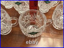 New Godinger Shannon Crystal Freedom Punch Bowl Set 13 Pcs (Bowl & 12 Cups)