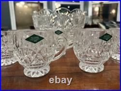 New Godinger Shannon Crystal Freedom Punch Bowl Set 13 Pcs (Bowl & 12 Cups)