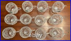 New Godinger Shannon Crystal Freedom Punch Bowl Set 13 Pcs (Bowl & 12 Cups)