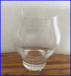 New In Box Amaro Averna Womb Glassware, Set of 6 Crystal 230 ml Womb-Design