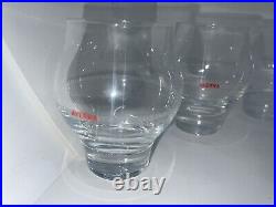 New In Box Amaro Averna Womb Glassware, Set of 6 Crystal 230 ml Womb-Design C2A
