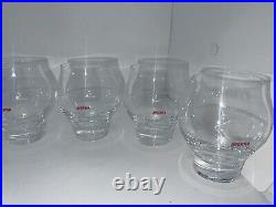 New In Box Amaro Averna Womb Glassware, Set of 6 Crystal 230 ml Womb-Design C2A