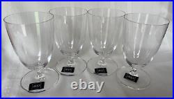 New Mikasa Nicole 6 Lead Crystal Ice Tea Beverage 4 Piece Set Austria