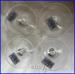 New Mikasa Nicole 6 Lead Crystal Ice Tea Beverage 4 Piece Set Austria