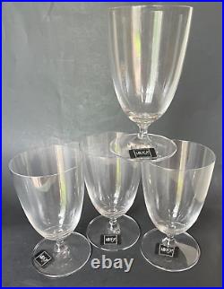 New Mikasa Nicole 6 Lead Crystal Ice Tea Beverage 4 Piece Set Austria