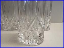 New Set of 6 Highball Opera Bar Glasses RCR Royal Crystal Rock made in Italy NOS