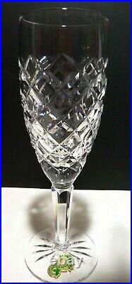 New VINTAGE Waterford Crystal COMERAGH (1973-) Set 4 Champagne Flutes 7 3/8
