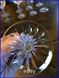 New Vintage Waterford Crystal Lismore 6oz Wine Hock Glasses 7 3/8High -Set of 6