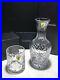 New Waterford Crystal Glenmede Tumbles Up Bedside Carafe Nite Set 7 3/8 Tall