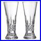 New Waterford Crystal Lismore Pilsner Beer Glass 14 ounce Barware 2Pc Set