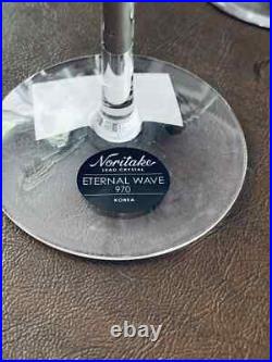 Noritake Crystal Glasses in Eternal Wave Set of 24 BRAND NEW withSTICKERS STILL ON
