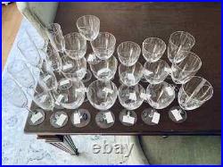Noritake Crystal Glasses in Eternal Wave Set of 24 BRAND NEW withSTICKERS STILL ON