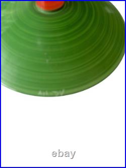 ORREFORS ANNE NILSSON CLOWN CHAMPAGNE FLUTE 10.5 GREEN STRIPE SET of 7 ORREFORS ANNE NILSSON CLOWN CHAMPAGNE FLUTE 10.5 GREEN STRIPE SET of 7