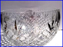 Ofnah Crystal Windsor Punch Bowl Set With 8 Cups #AO40