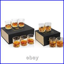 Old Fashioned Whiskey Glass Set of 10 for Scotch Bourbon Cocktail Rum 10 Oz