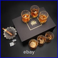 Old Fashioned Whiskey Glass Set of 10 for Scotch Bourbon Cocktail Rum 10 Oz