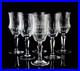 Old Galway Plain Foot Claret Wine Glasses Set of 6 Vintage Crystal Stemware