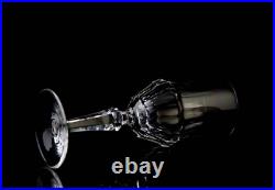 Old Galway Plain Foot Claret Wine Glasses Set of 6 Vintage Crystal Stemware
