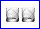 Orrefors Argyle Set of 2 Old Fashion Glasses NIB