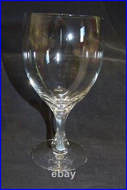 Orrefors Coronation Set of 8 Water Goblets Air Bubble Stem Sweden