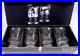 Orrefors Crystal Claret Wine Goblet Glasses MCM Karin Set 4 Sweden 1970s New Box