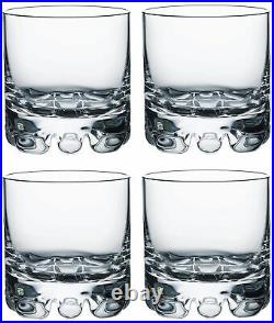 Orrefors Erik 12 Ounce Double Old Fashioned Glasses, Set of 4 Clear