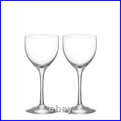 Orrefors More Nick & Nora Glasses Set of 2 Handcrafted Swedish Crystal Cockt