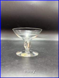 Orrefors Small Liqueur Crystal Glasses Pattern ORR67 Set of 4 Made in Sweden
