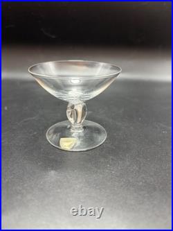 Orrefors Small Liqueur Crystal Glasses Pattern ORR67 Set of 4 Made in Sweden