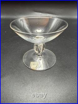 Orrefors Small Liqueur Crystal Glasses Pattern ORR67 Set of 4 Made in Sweden