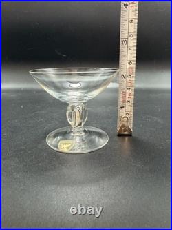 Orrefors Small Liqueur Crystal Glasses Pattern ORR67 Set of 4 Made in Sweden