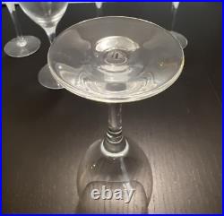 Orrefors Sweden ILLUSION CLEAR Crystal Claret Wine Glasses Set of 5