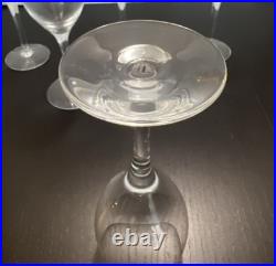 Orrefors Sweden ILLUSION Crystal Claret Wine Glasses Set of 5