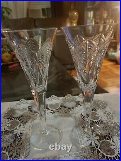 PRISTINE Waterford Crystal Millenium Collection 10pc. Set Of Toasting FlutesNIB