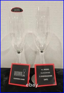 Pair RIEDEL Sommeliers Champagner 4400/8 Crystal Wine Stem Glasses Brand New NIB