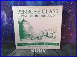 Penrose Glass Tumblers Glasses Vintage Set Of 6 Handcut Irish Crystal Waterford