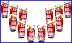 Prestige Hiball Stemless Juice Glasses 10 Oz Crystal Clear Glassware Set of (12)