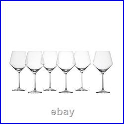 Pure Tritan Crystal Stemware Glassware Collection 23.7ounce Set Of 6 Burgundy Re