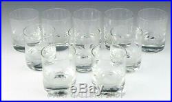 Queen Lace German Engraved Crystal TUMBLERS GLASSES WILDLIFE ANIMALS Set of 10