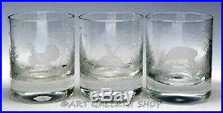 Queen Lace German Engraved Crystal TUMBLERS GLASSES WILDLIFE ANIMALS Set of 10