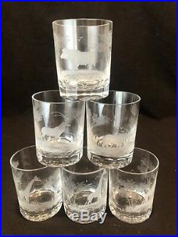 Queen Lace Kenyan African Rowland Ward 8 Oz Tumblers 3 3/4 H Set of 10 Etched
